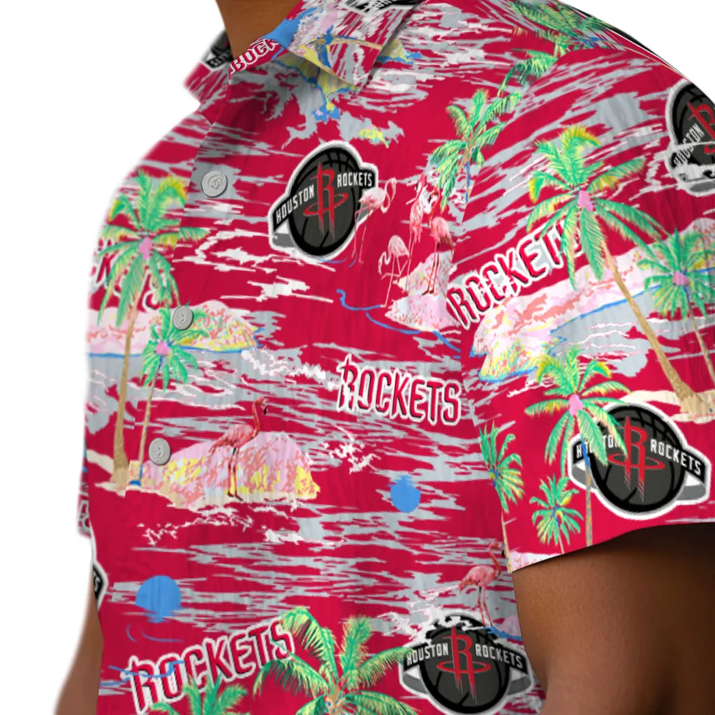 Houston Rockets Hawaiian Shirt - Hawaii Island | Hula Hawaiian Shirts
