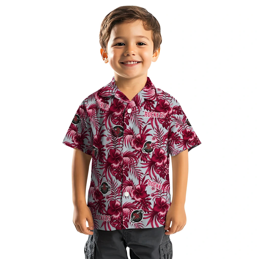 Houston Rockets Hawaiian Shirt - Hibiscus Exotic | Hula Hawaiian Shirts
