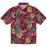 Houston Rockets Hawaiian Shirt - Hibiscus Tiki Jungle | Hula Hawaiian Shirts