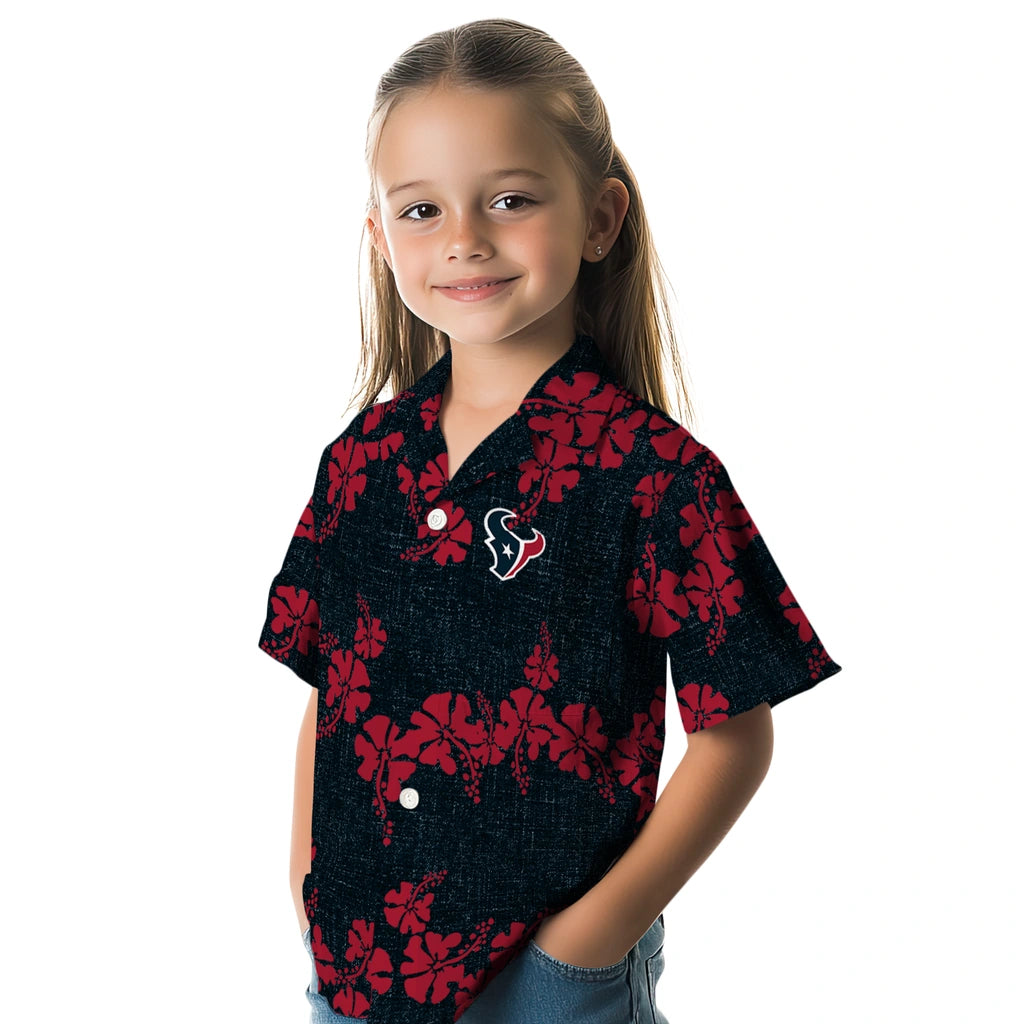 Houston Texans Hawaiian Shirt - 50th State Flower | Hula Hawaiian Shirts