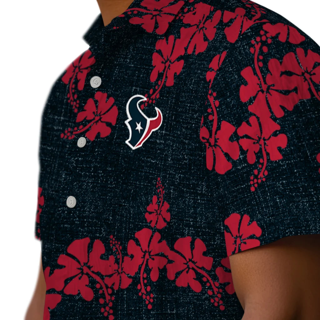 Houston Texans Hawaiian Shirt - 50th State Flower | Hula Hawaiian Shirts