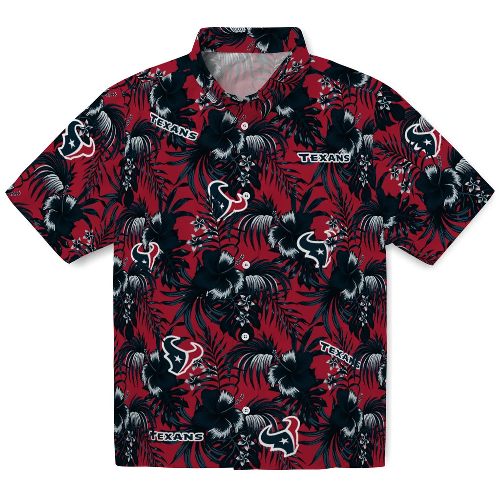Houston Texans Hawaiian Shirt - Hibiscus Exotic | Hula Hawaiian Shirts