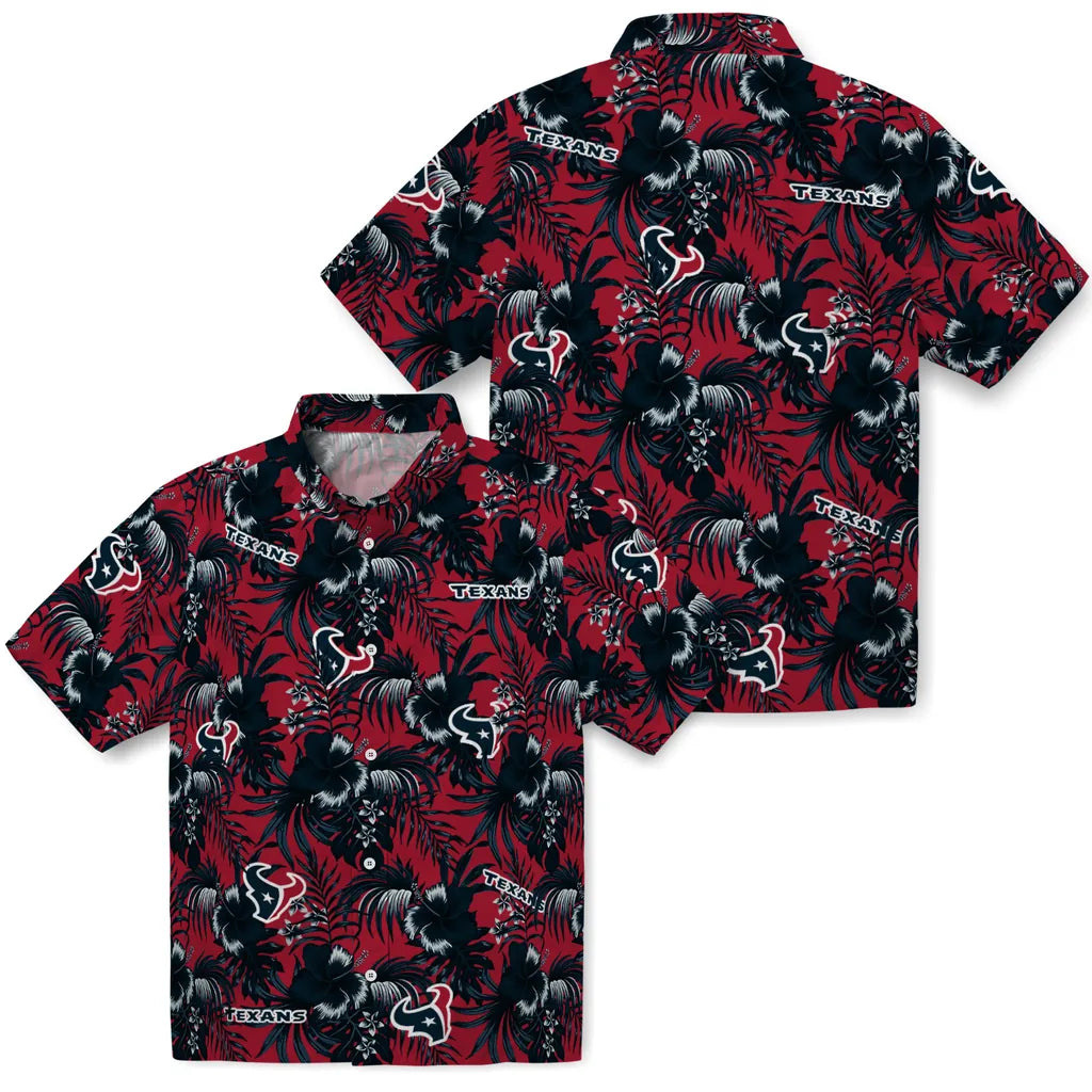 Houston Texans Hawaiian Shirt - Hibiscus Exotic | Hula Hawaiian Shirts