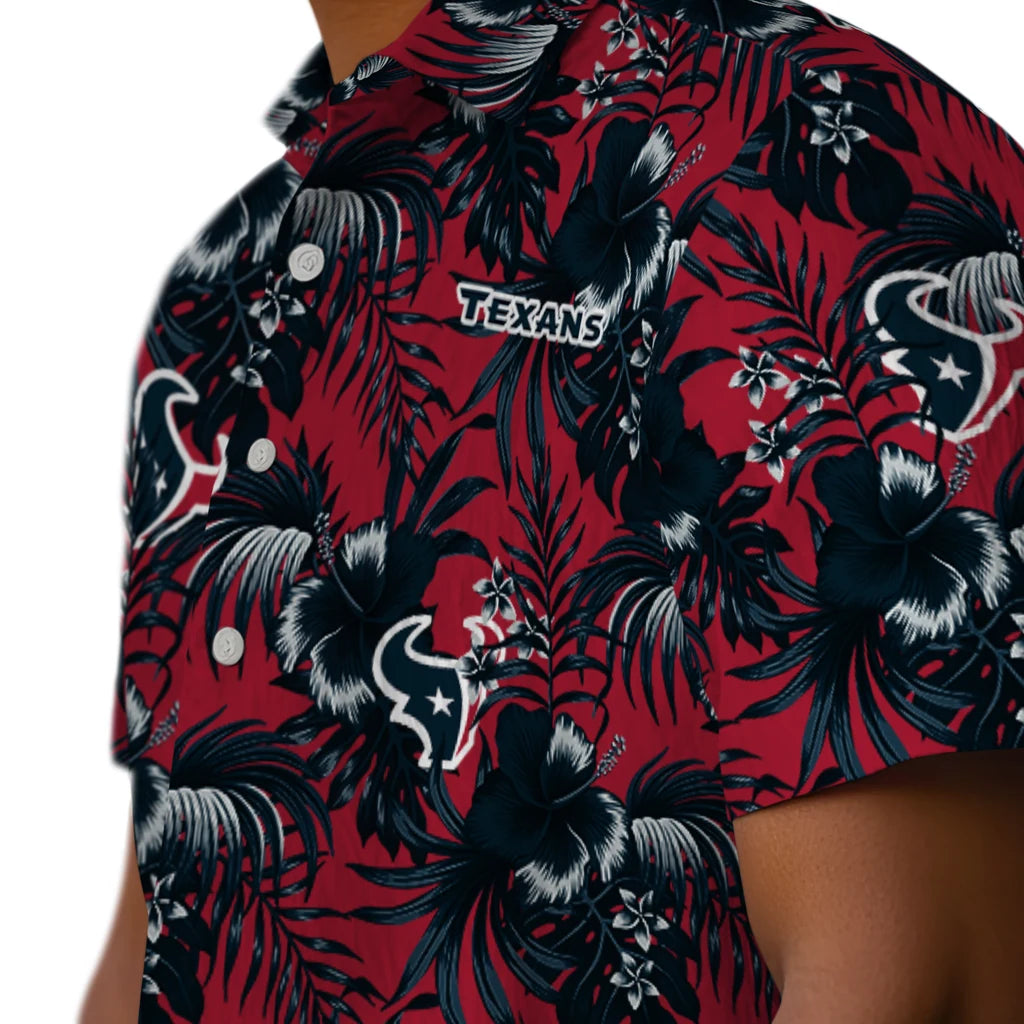 Houston Texans Hawaiian Shirt - Hibiscus Exotic | Hula Hawaiian Shirts