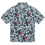 Houston Texans Hawaiian Shirt - Hibiscus Motif | Hula Hawaiian Shirts