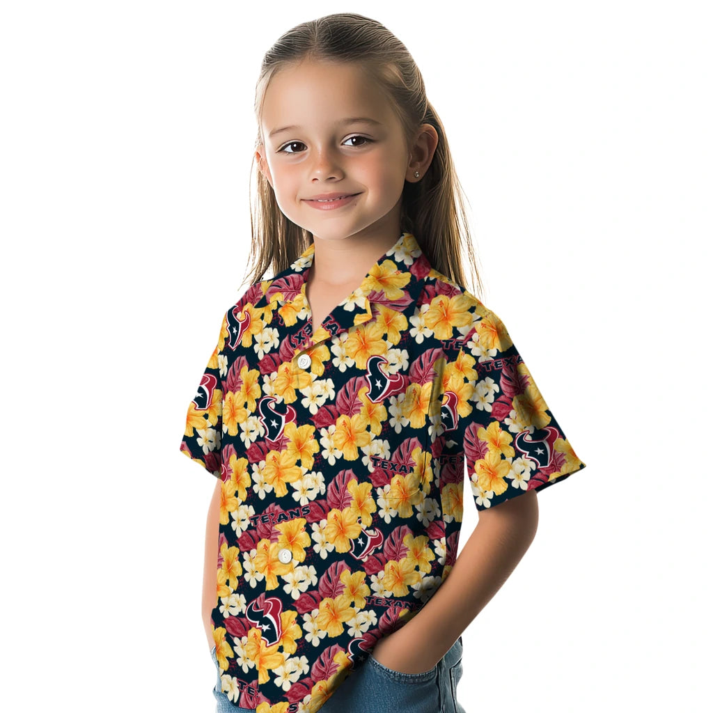 Houston Texans Hawaiian Shirt - Hibiscus Tropics | Hula Hawaiian Shirts
