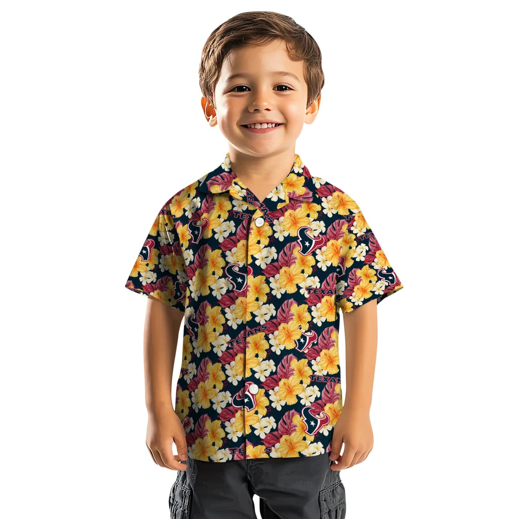 Houston Texans Hawaiian Shirt - Hibiscus Tropics | Hula Hawaiian Shirts