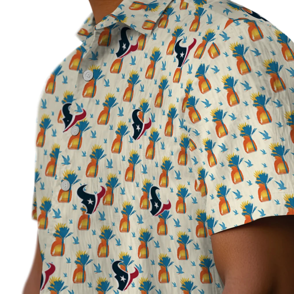 Houston Texans Hawaiian Shirt - Pineapple Delight | Hula Hawaiian Shirts
