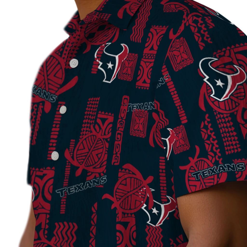 Houston Texans Hawaiian Shirt - Turtle Lines | Hula Hawaiian Shirts