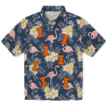 Illinois Fighting Illini Hawaiian Shirt - Flamingo Hibiscus | Hula Hawaiian Shirts