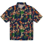 Illinois Fighting Illini Hawaiian Shirt - Hawaiian Girls Design | Hula Hawaiian Shirts