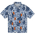 Illinois Fighting Illini Hawaiian Shirt - Hibiscus Blooms | Hula Hawaiian Shirts