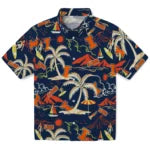 Illinois Fighting Illini Hawaiian Shirt - Palm Tree Island | Hula Hawaiian Shirts