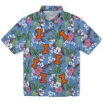 Illinois Fighting Illini Hawaiian Shirt - Pineapple Bouquet | Hula Hawaiian Shirts