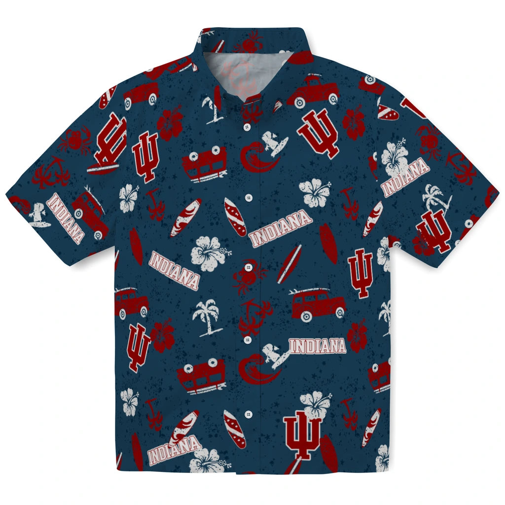 Indiana Hoosiers Hawaiian Shirt - Beach Vibe | Hula Hawaiian Shirts