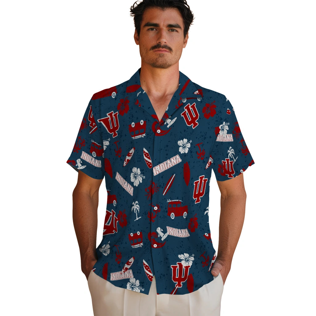 Indiana Hoosiers Hawaiian Shirt - Beach Vibe | Hula Hawaiian Shirts