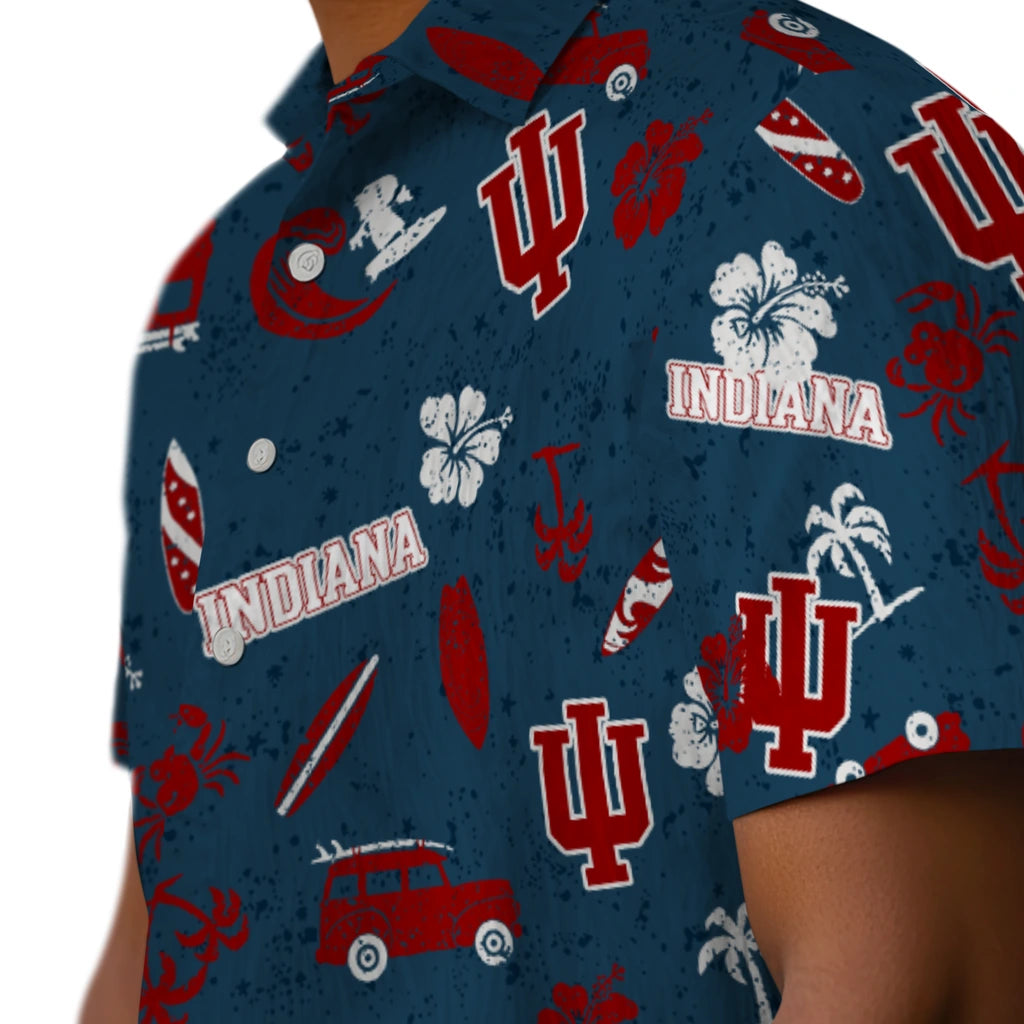 Indiana Hoosiers Hawaiian Shirt - Beach Vibe | Hula Hawaiian Shirts