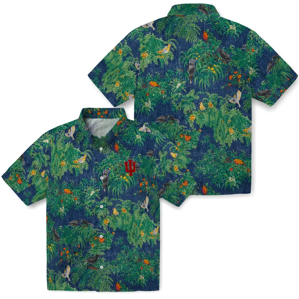Indiana Hoosiers Hawaiian Shirt - Bird Canopy | Hula Hawaiian Shirts