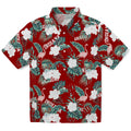 Indiana Hoosiers Hawaiian Shirt - Flamingo and Hibiscus | Hula Hawaiian Shirts