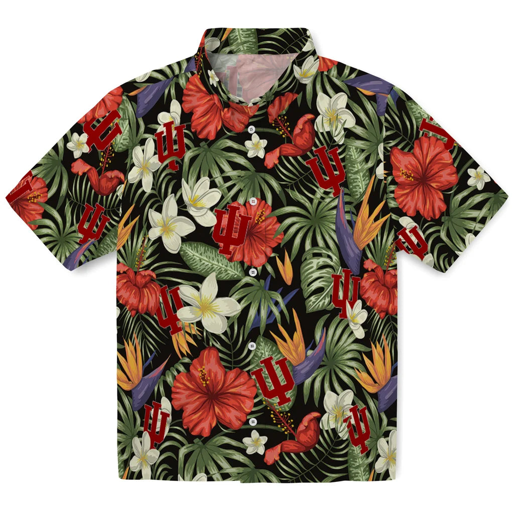 Indiana Hoosiers Hawaiian Shirt - Hawaii Floral Hibiscus | Hula Hawaiian Shirts