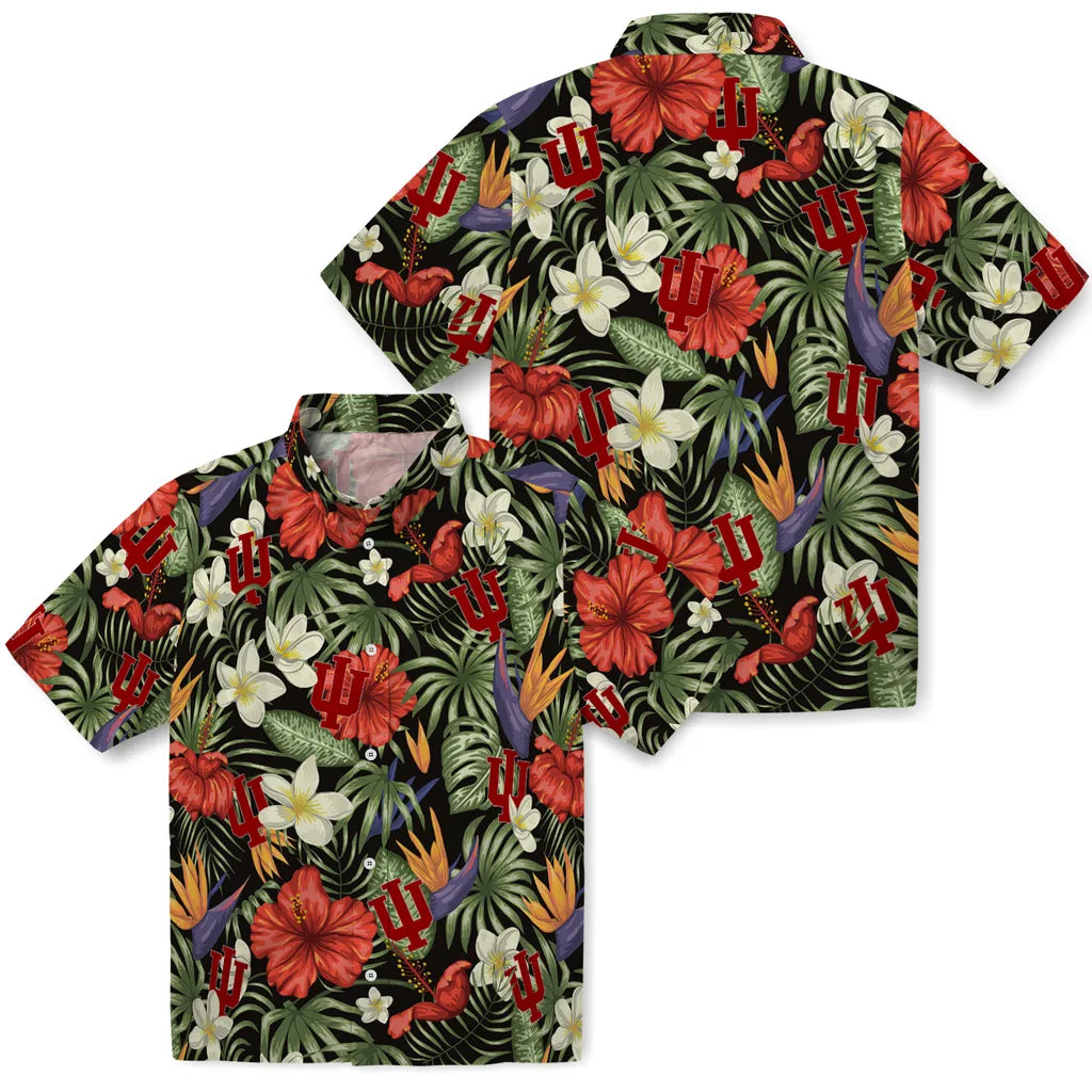 Indiana Hoosiers Hawaiian Shirt - Hawaii Floral Hibiscus | Hula Hawaiian Shirts