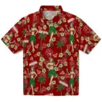 Indiana Hoosiers Hawaiian Shirt - Hawaiian Girls Design | Hula Hawaiian Shirts