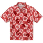 Indiana Hoosiers Hawaiian Shirt - Hibiscus Cluster | Hula Hawaiian Shirts