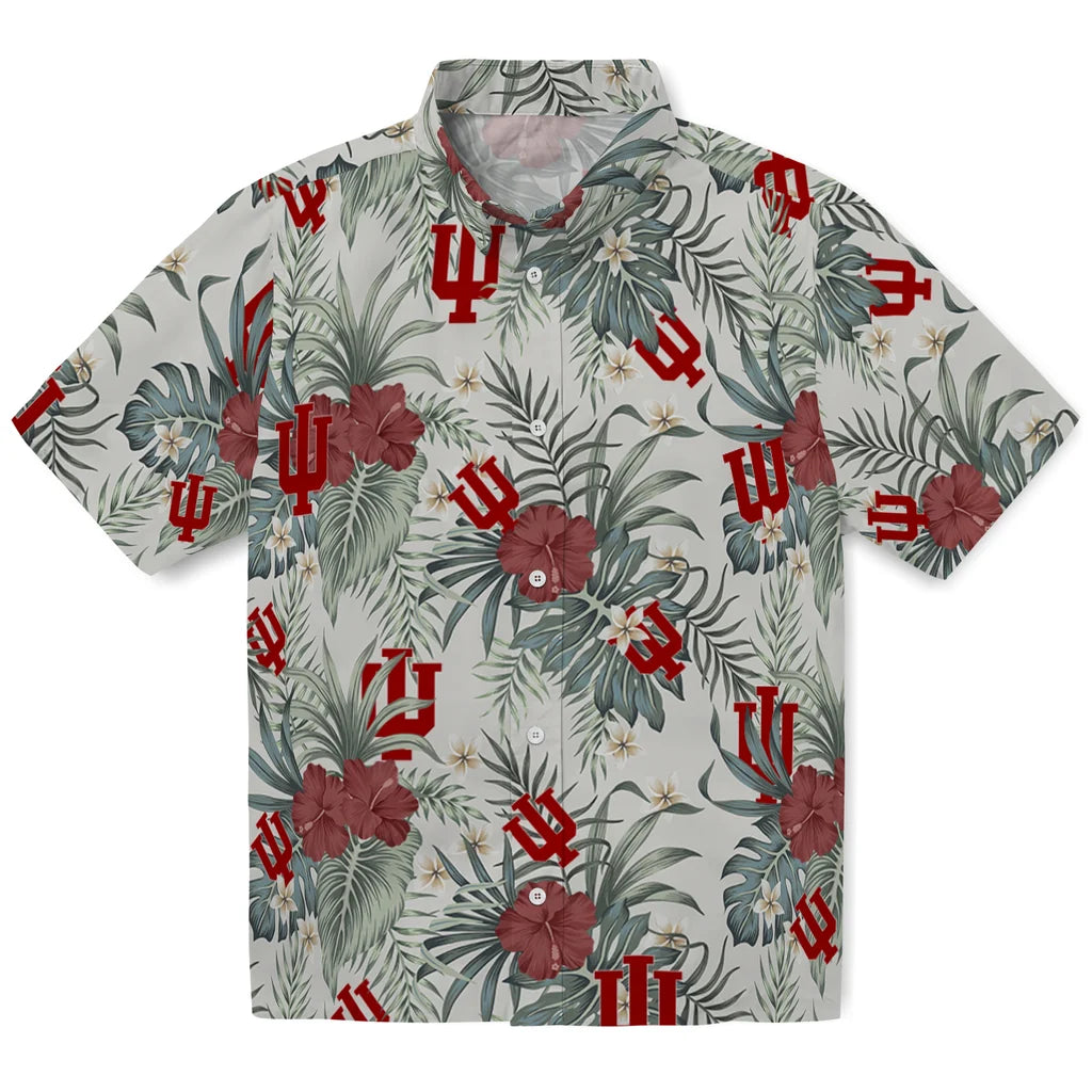 Indiana Hoosiers Hawaiian Shirt - Hibiscus Designs | Hula Hawaiian Shirts