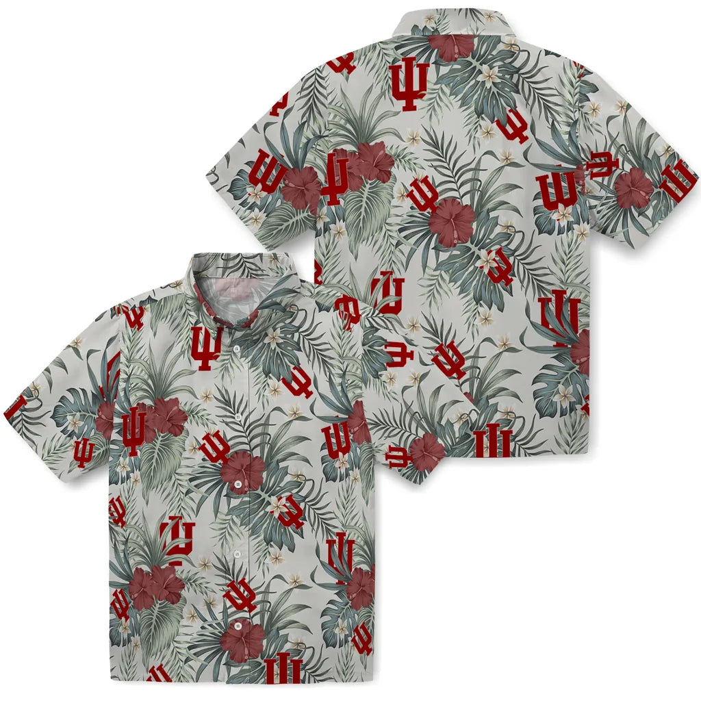 Indiana Hoosiers Hawaiian Shirt - Hibiscus Designs | Hula Hawaiian Shirts