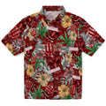 Indiana Hoosiers Hawaiian Shirt - Hibiscus Tiki Jungle | Hula Hawaiian Shirts