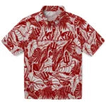 Indiana Hoosiers Hawaiian Shirt - Monstera Layer | Hula Hawaiian Shirts