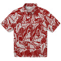 Indiana Hoosiers Hawaiian Shirt - Monstera Layer | Hula Hawaiian Shirts