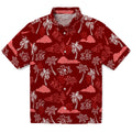 Indiana Hoosiers Hawaiian Shirt - Palm And Clouds | Hula Hawaiian Shirts