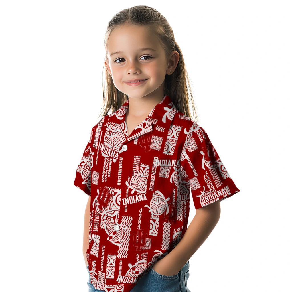 Indiana Hoosiers Hawaiian Shirt - Turtle Lines | Hula Hawaiian Shirts