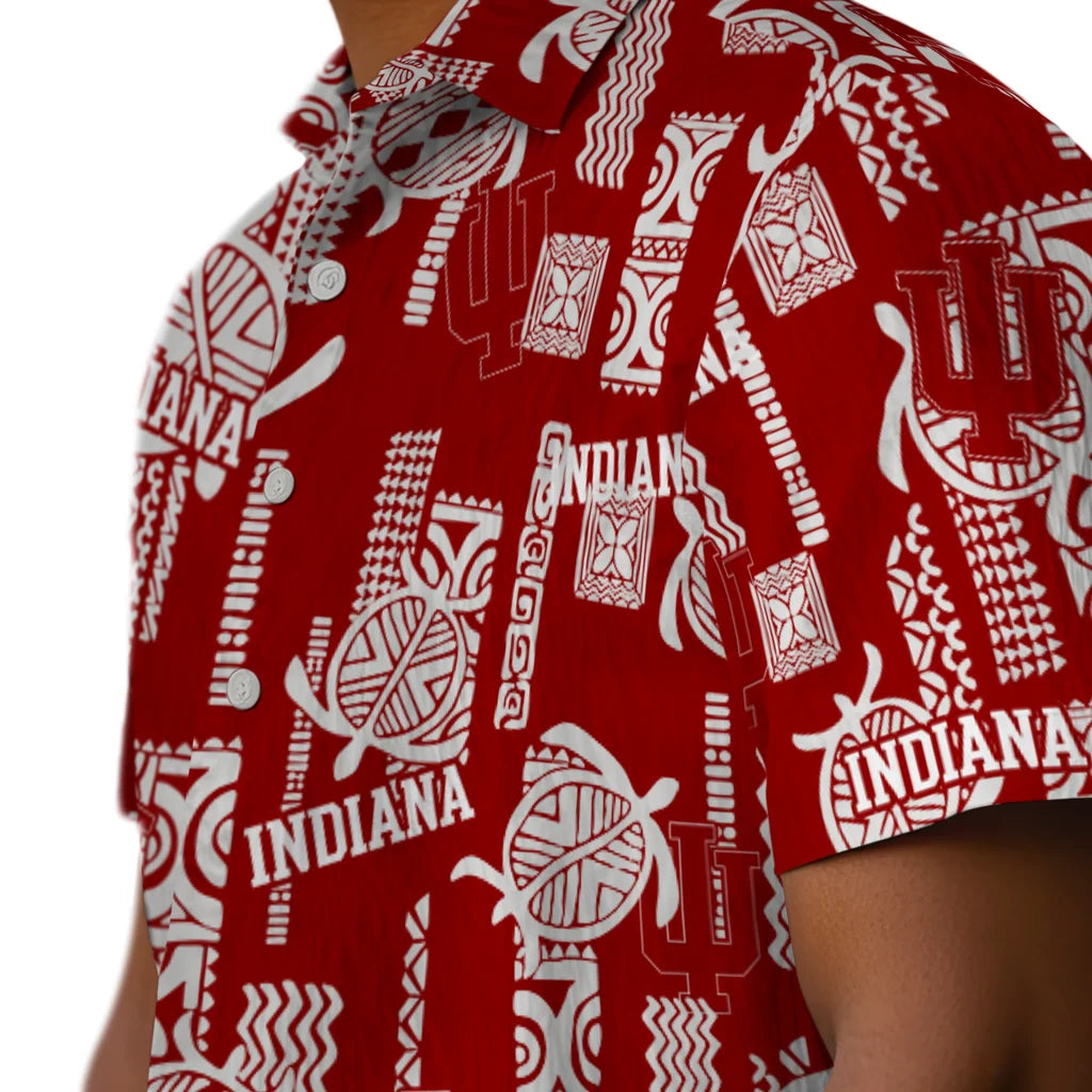 Indiana Hoosiers Hawaiian Shirt - Turtle Lines | Hula Hawaiian Shirts