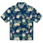 Indiana Pacers Hawaiian Shirt - Flamingo and Hibiscus | Hula Hawaiian Shirts