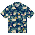 Indiana Pacers Hawaiian Shirt - Flamingo and Hibiscus | Hula Hawaiian Shirts