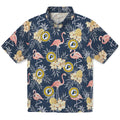 Indiana Pacers Hawaiian Shirt - Flamingo Hibiscus | Hula Hawaiian Shirts