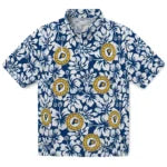 Indiana Pacers Hawaiian Shirt - Hibiscus Motif | Hula Hawaiian Shirts
