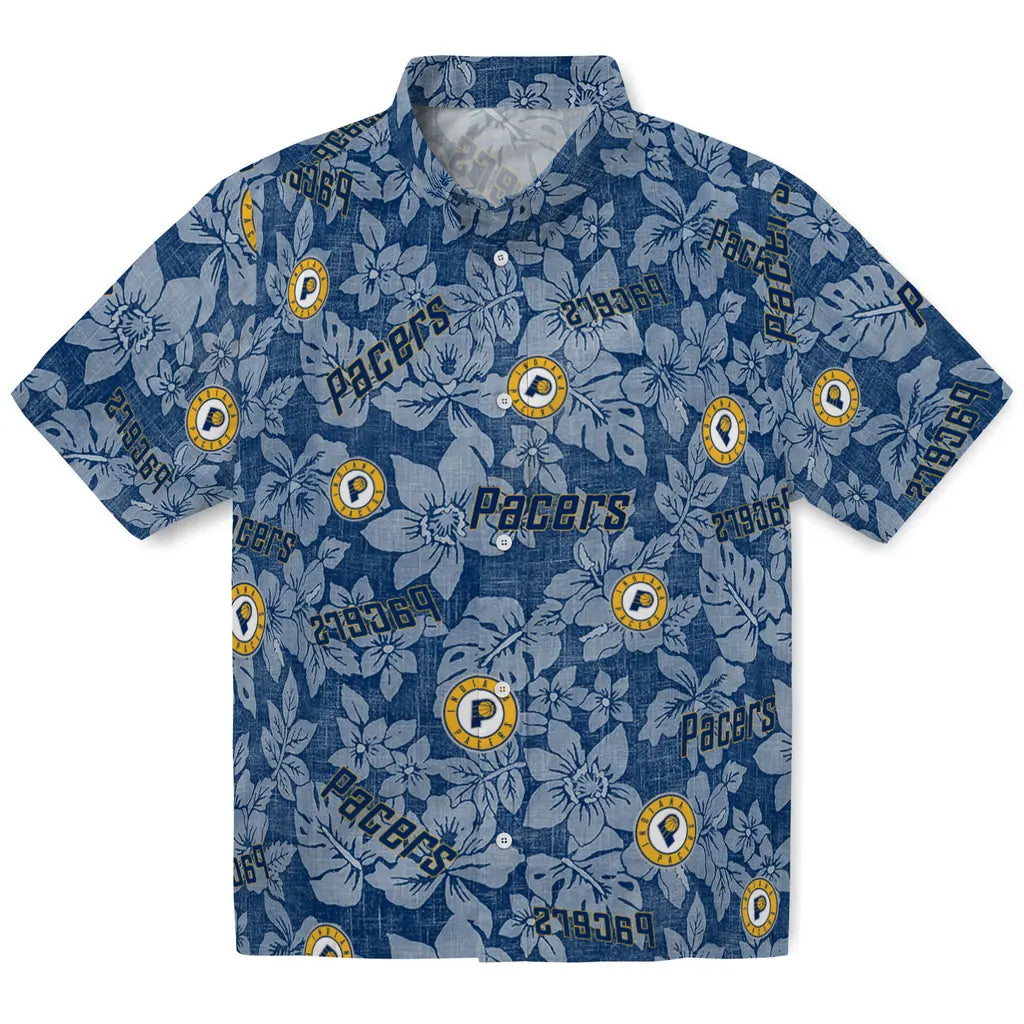 Indiana Pacers Hawaiian Shirt - Hibiscus Oasis | Hula Hawaiian Shirts