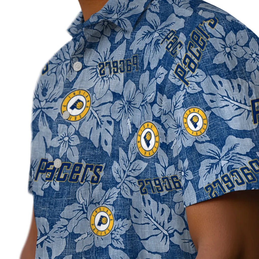 Indiana Pacers Hawaiian Shirt - Hibiscus Oasis | Hula Hawaiian Shirts