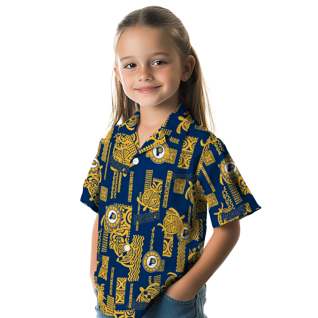 Indiana Pacers Hawaiian Shirt - Turtle Lines | Hula Hawaiian Shirts