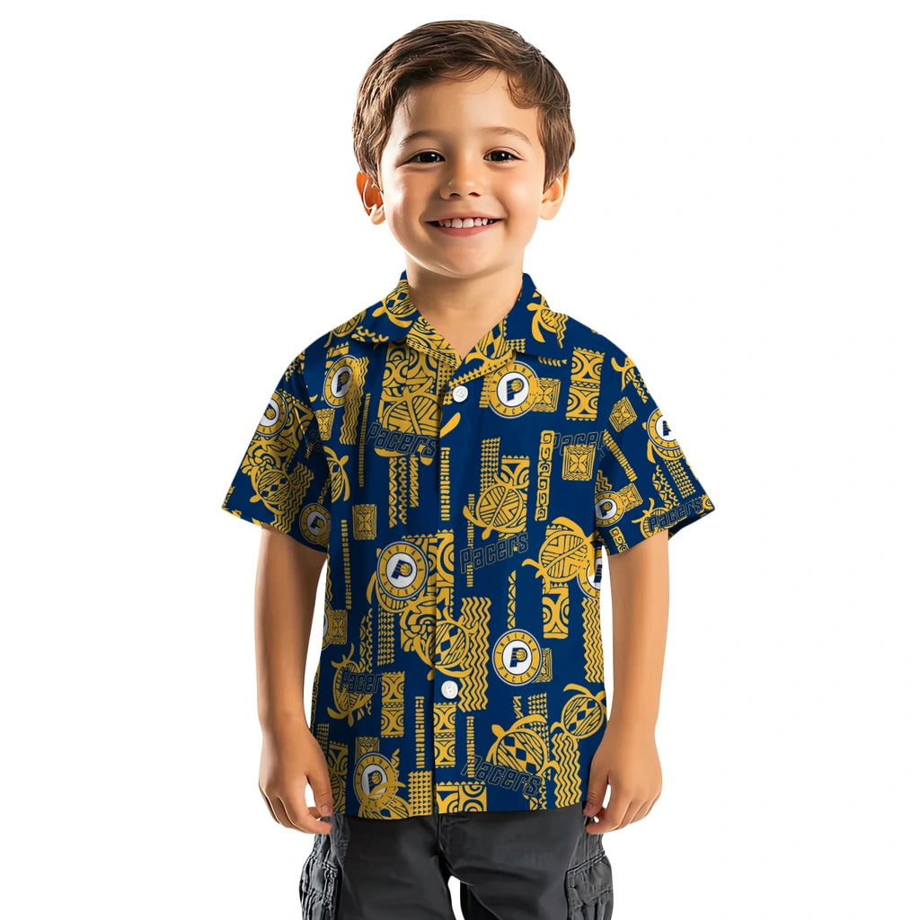Indiana Pacers Hawaiian Shirt - Turtle Lines | Hula Hawaiian Shirts