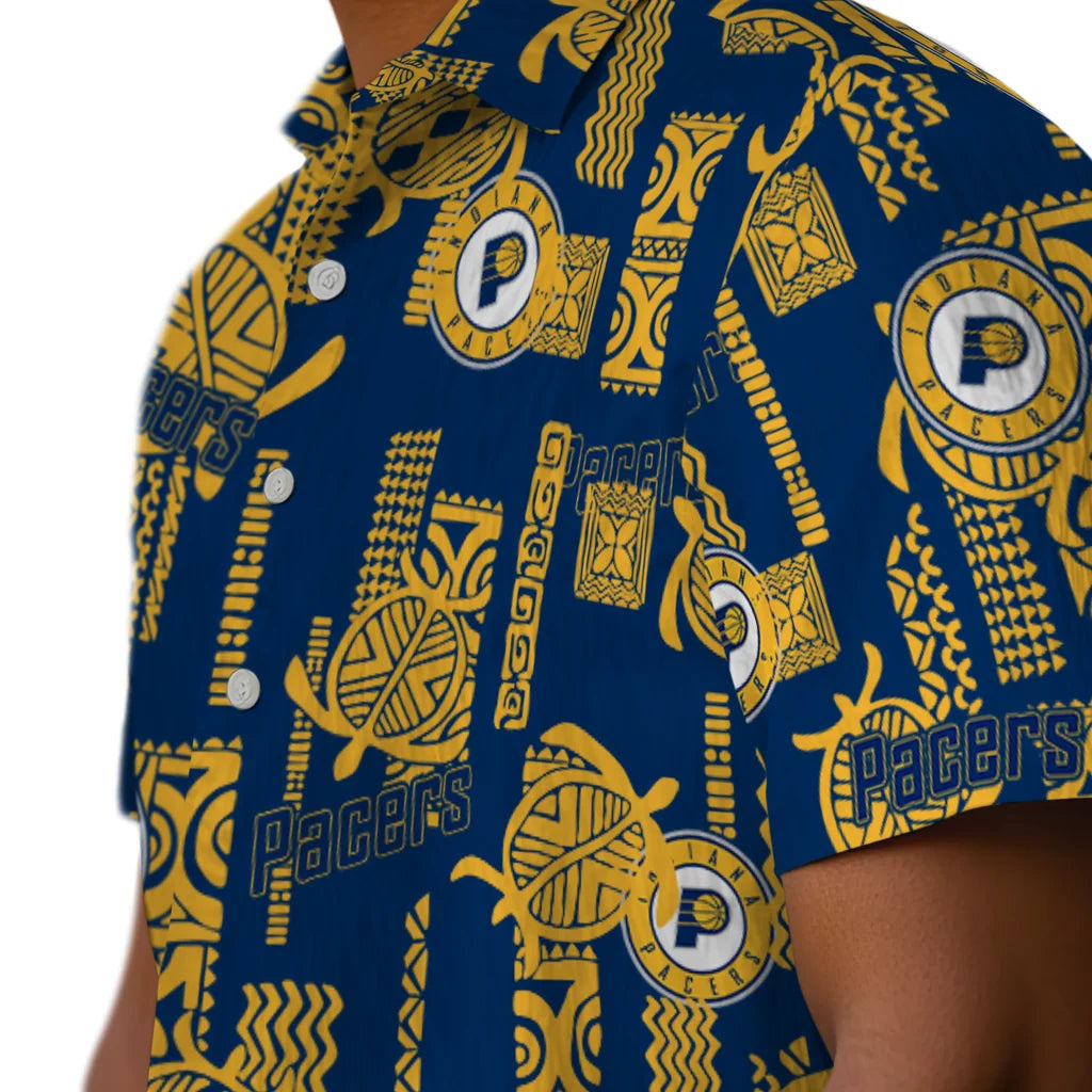 Indiana Pacers Hawaiian Shirt - Turtle Lines | Hula Hawaiian Shirts