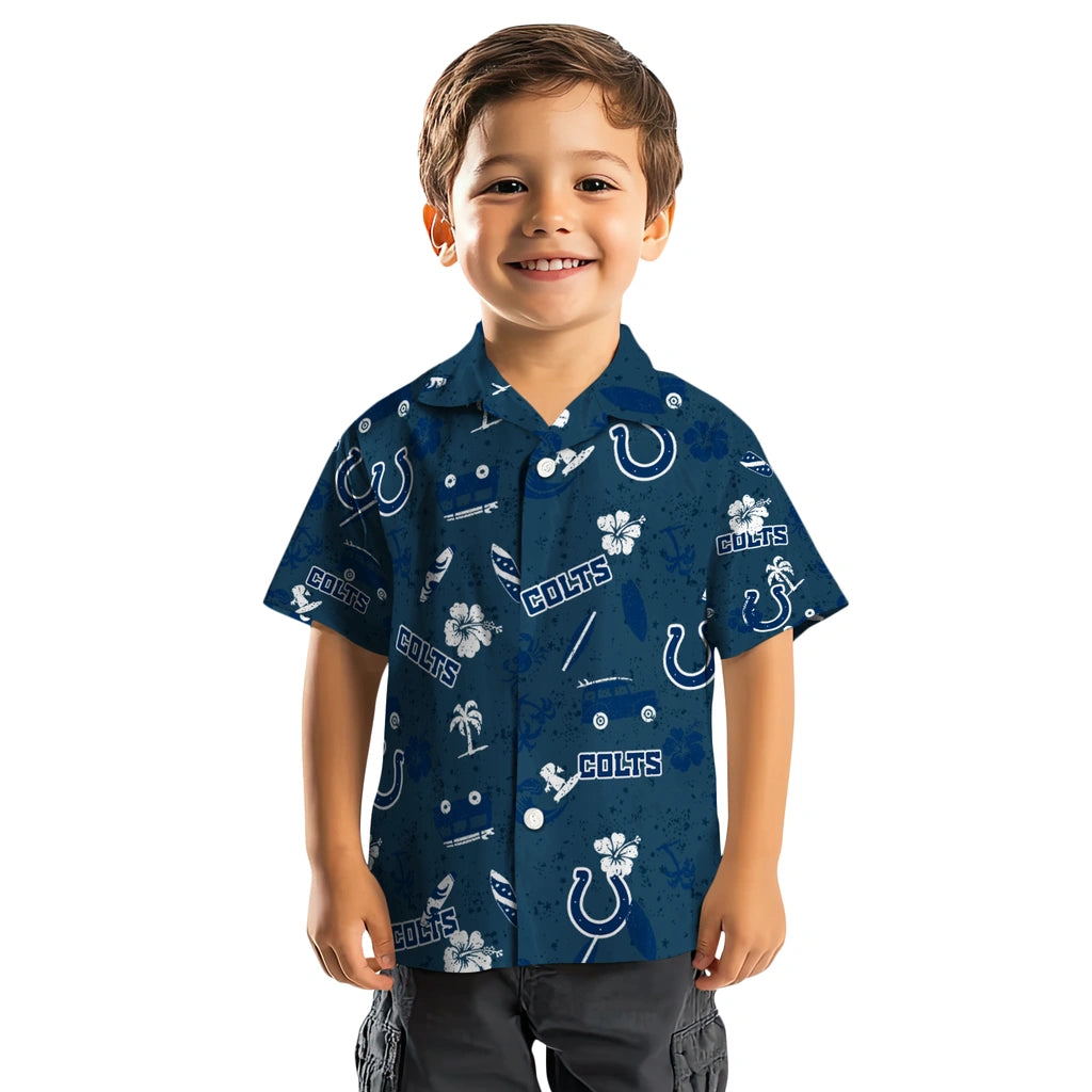 Indianapolis Colts Hawaiian Shirt - Beach Vibe | Hula Hawaiian Shirts