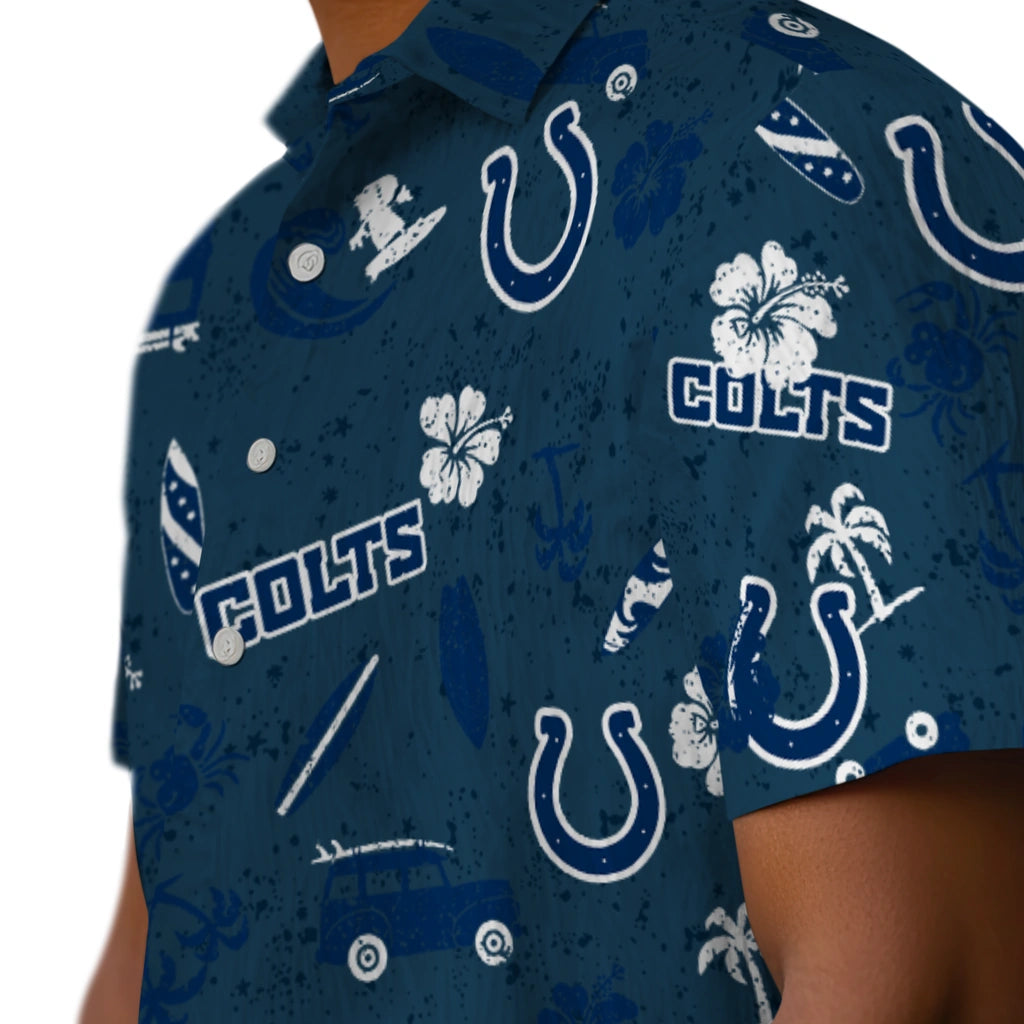 Indianapolis Colts Hawaiian Shirt - Beach Vibe | Hula Hawaiian Shirts