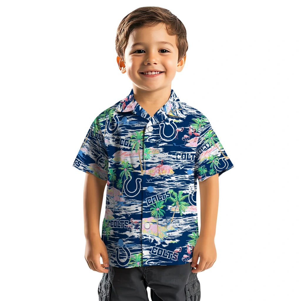 Indianapolis Colts Hawaiian Shirt - Hawaii Island | Hula Hawaiian Shirts