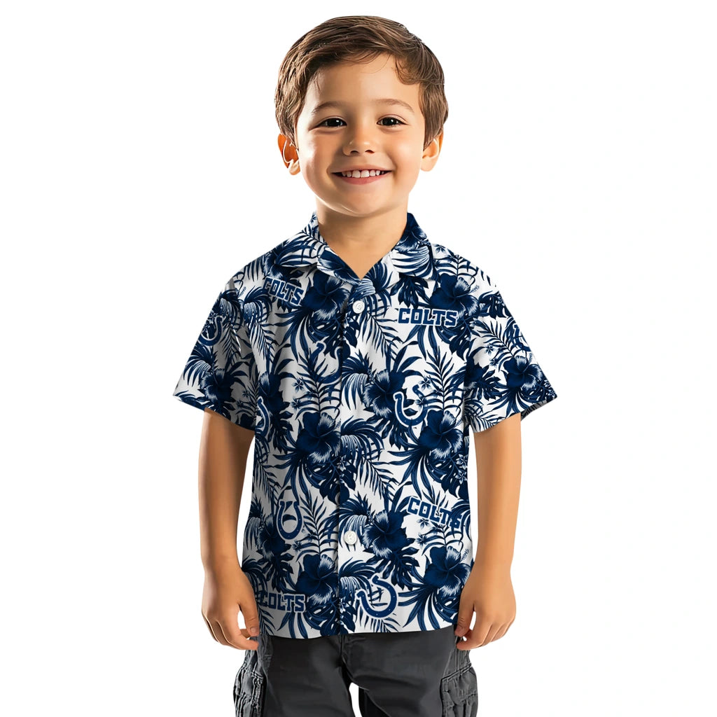 Indianapolis Colts Hawaiian Shirt - Hibiscus Exotic | Hula Hawaiian Shirts