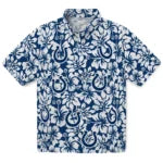 Indianapolis Colts Hawaiian Shirt - Hibiscus Motif | Hula Hawaiian Shirts