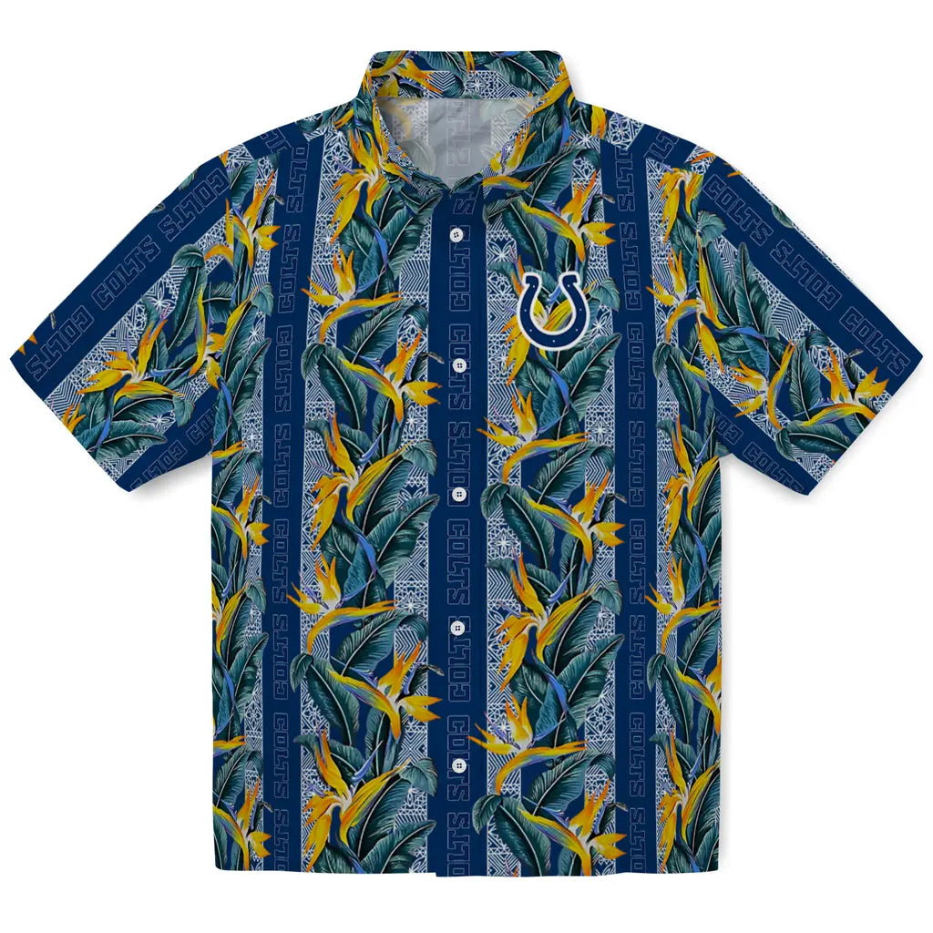 Indianapolis Colts Hawaiian Shirt - Paradise Vines | Hula Hawaiian Shirts